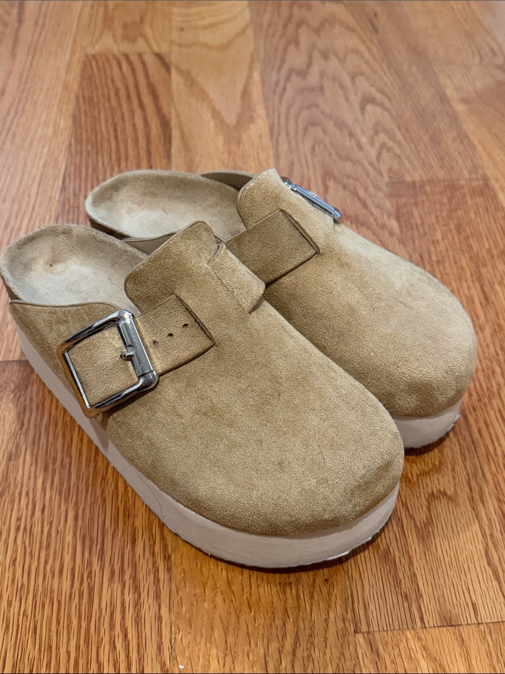 Madden Girl Suede Platform Clogs